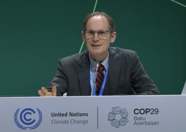 The Climate Center's Barry Vesser at COP29.